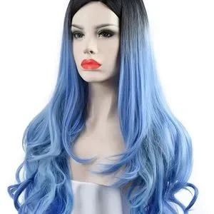 Accessories | Phoenix 28 Curly Blue Ombr Cosplay Wig Nwt  display picture 2
